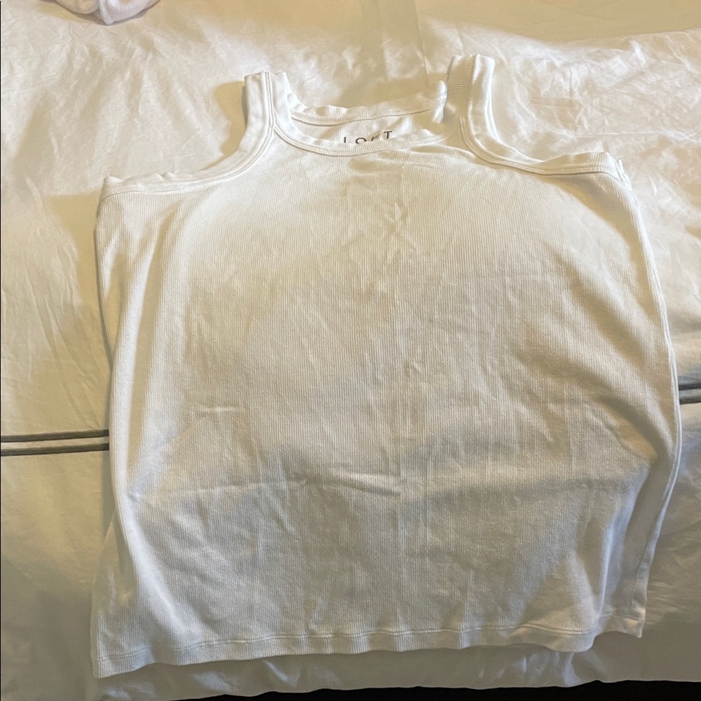 LOFT Classic White Tank Top